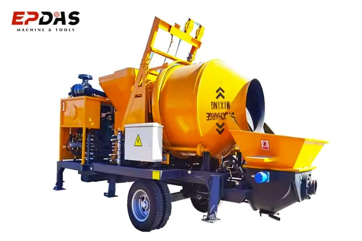 Concrete Mixer With Pump Machine